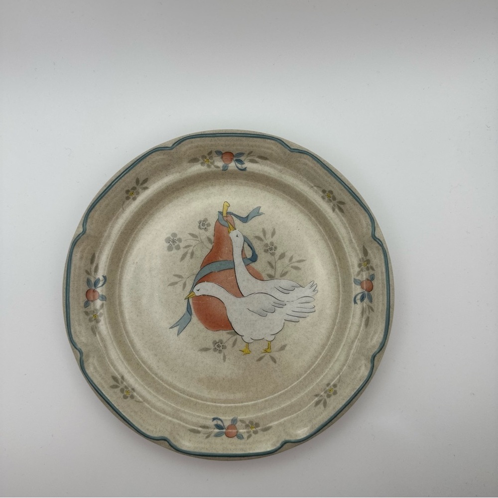 International Tableworks Stoneware Marmalade Plate 8868 Goose Duck Replacement